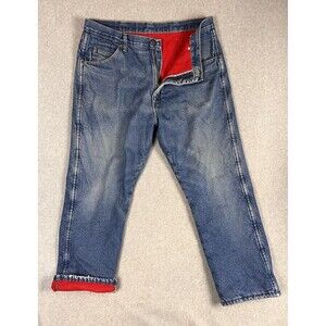 Wrangler Rugged Wear Men's Thermal Insulated Flannel Jeans 40W x 30L